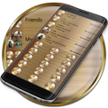 Dialer Theme Gold Copper drupe