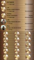 Dialer Theme Gold Copper drupe Poster