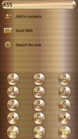 Dialer Theme Gold Copper drupe captura de pantalla 1