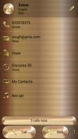 Dialer Theme Gold Copper drupe ภาพหน้าจอ 3