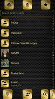 Dialer Theme Metal Gold Dots captura de pantalla 2