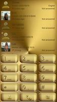 Dialer Theme Solid Gold drupe Affiche