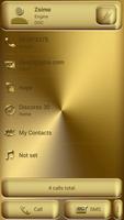 Dialer Theme Solid Gold drupe captura de pantalla 3