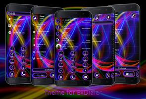 Dialer Theme Neon Abstract Affiche