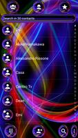 Dialer Theme Neon Abstract captura de pantalla 3