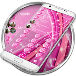 Dialer Theme Sparkling Pink