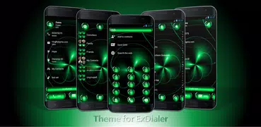 Dialer Theme Spheres Green
