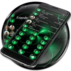 Dialer Theme Spheres Green APK download