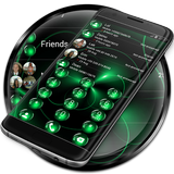 Dialer Theme Spheres Green icône