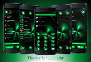 Dialer Theme Spheres Green ポスター