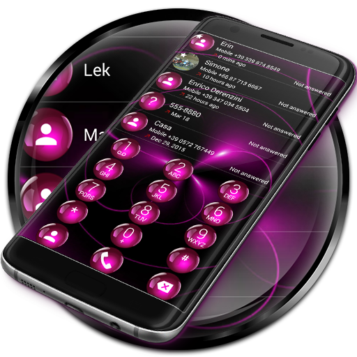 Dialer Theme Sphere Pink drupe