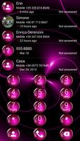 Dialer Theme Sphere Pink drupe capture d'écran 1