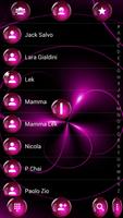 Dialer Theme Sphere Pink drupe capture d'écran 2