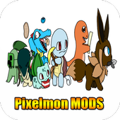 Pixel mon MOD For MineCraft PE أيقونة