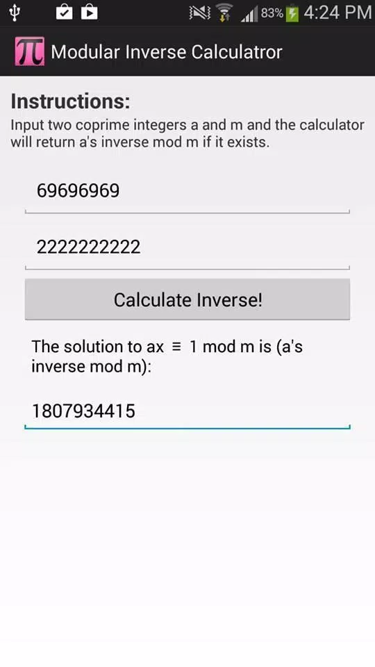 Modular Inverse Calculator APK for Android Download