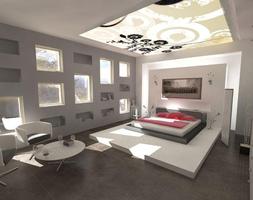modern bedroom decorating styles-poster