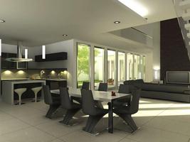 modern dining room designs Affiche