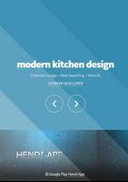 moderne keuken ontwerp-poster