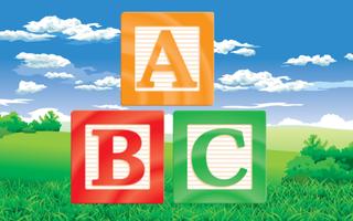 Toddlers Alphabet Blocks Affiche