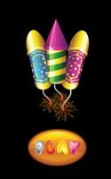 Cute Baby Fireworks Plakat