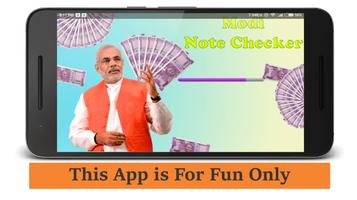 Modi Note Checker (Prank App) Affiche