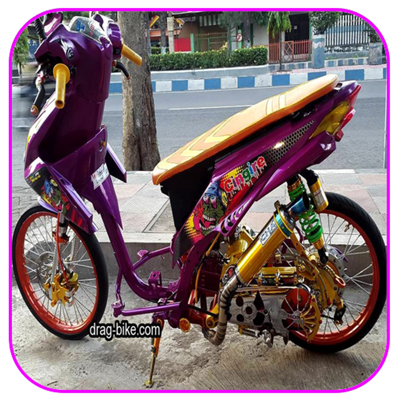 39 Foto modifikasi motor beat drag Terbaru