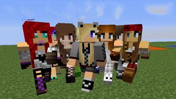 Girls Skins for Minecraft PE-poster
