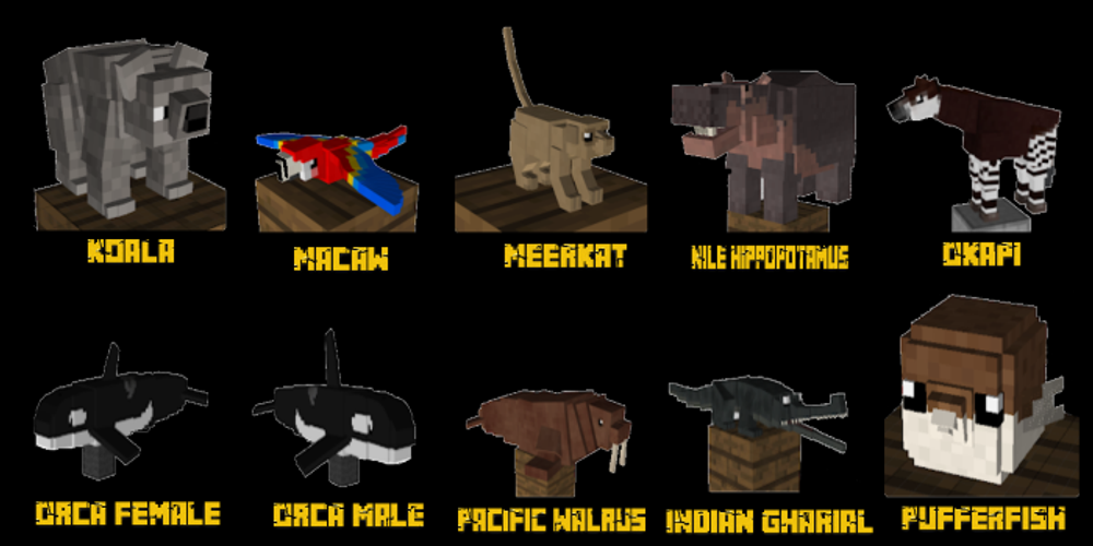 Zoo and Wild Animals Mod Minecraft APK 1 Download for
