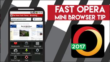 Fast Opera Mini Browser Tip 2017 capture d'écran 1