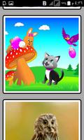 لعبة تركيب الصور حيوانات كرتون screenshot 2