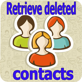 Retrieve deleted contacts Zeichen