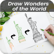 learn to draw wonder of the world