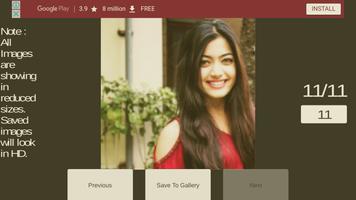 Rashmika Mandanna HD Latest Stills الملصق
