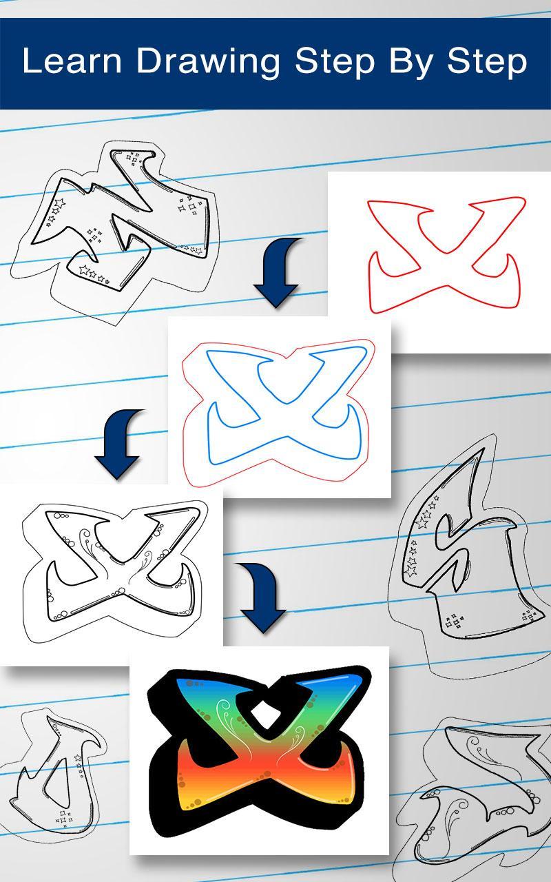 How To Draw Graffiti Letters For Android Apk Download - sketch graffiti letter f 3d model roblox