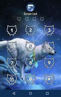 Awesome Wolf Screen Lock 포스터