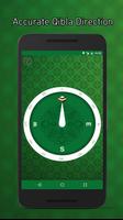 Accurate Qibla Direction: Green Edition Affiche