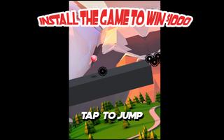 Hop Up Rush - Jump Ball - Crystal Red Ball Affiche