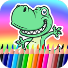 Dinosaurio para colorear Dibuj icono