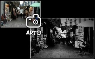 Arto.lite: black & white photo poster