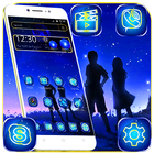 Galaxy Moon Night Theme icon