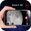 caméra zoom la lune
