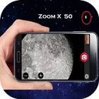 ikon kamera zoom bulan