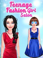 Teenage Fashion Girl Salon पोस्टर