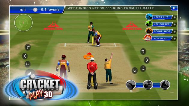 android icin kriket oyna 3d game canli