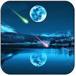 Moonlight Meteor Wallpaper