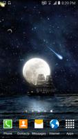 Moonlight Meteor Wallpaper captura de pantalla 2