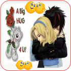 Hug Me Love Emoji icône