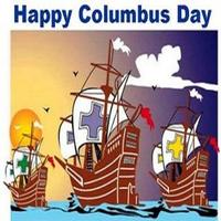 Columbus Day Greetings & Facts Affiche
