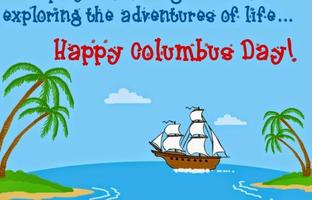Columbus Day Greetings & Facts скриншот 2