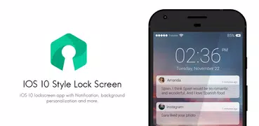 🔓 Lock Screen IOS10 style